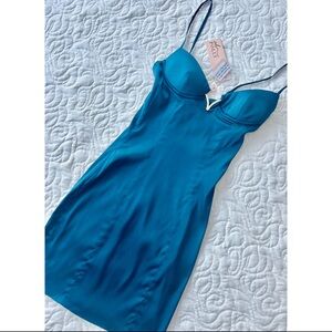 Oh Polly Satin Mini Dress